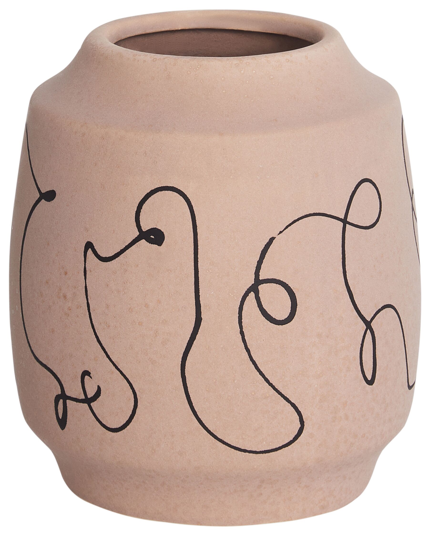 Vase 20 cm en grès beige SKATE_935171