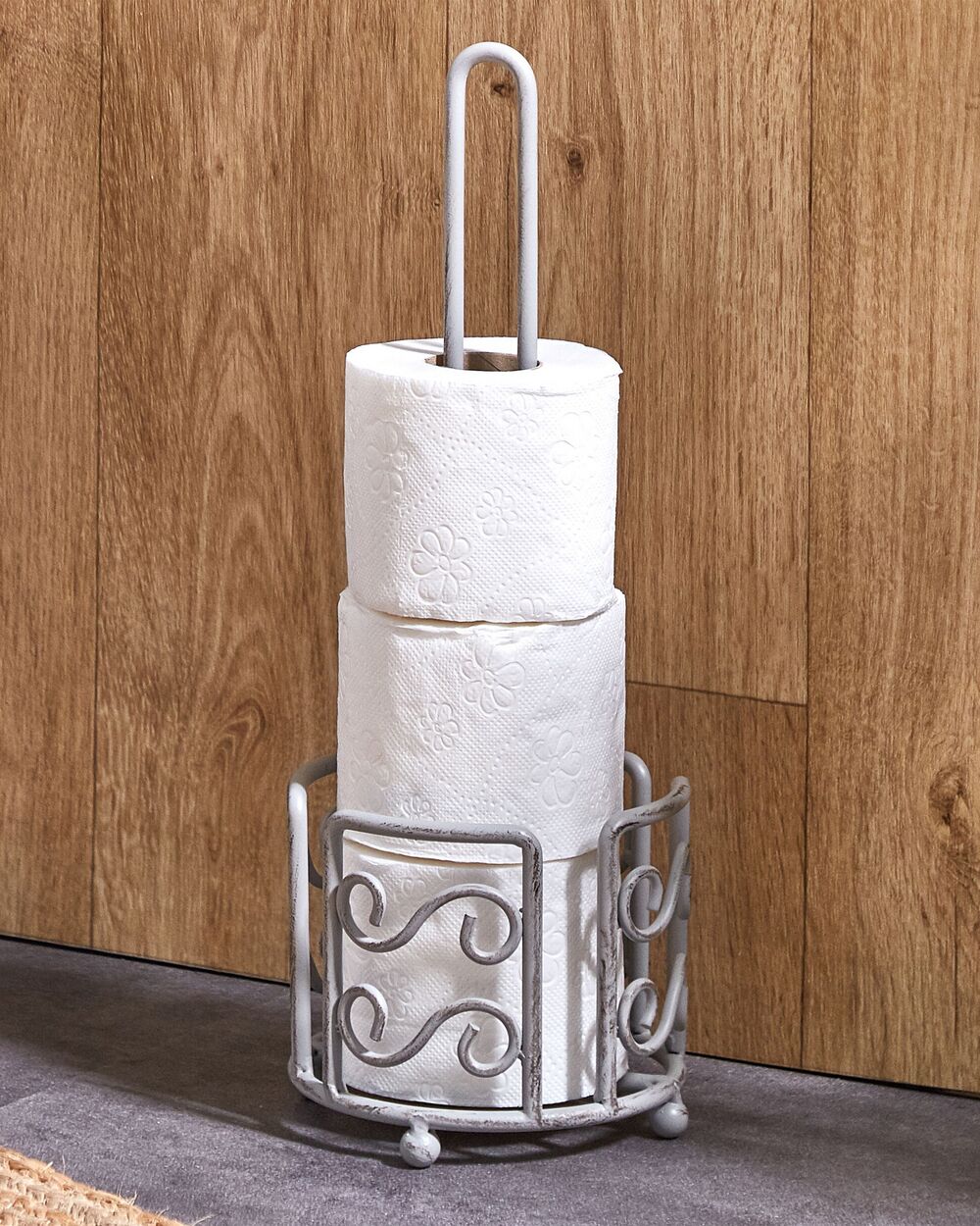 Toilet Paper Holder MANDI Metal Grey