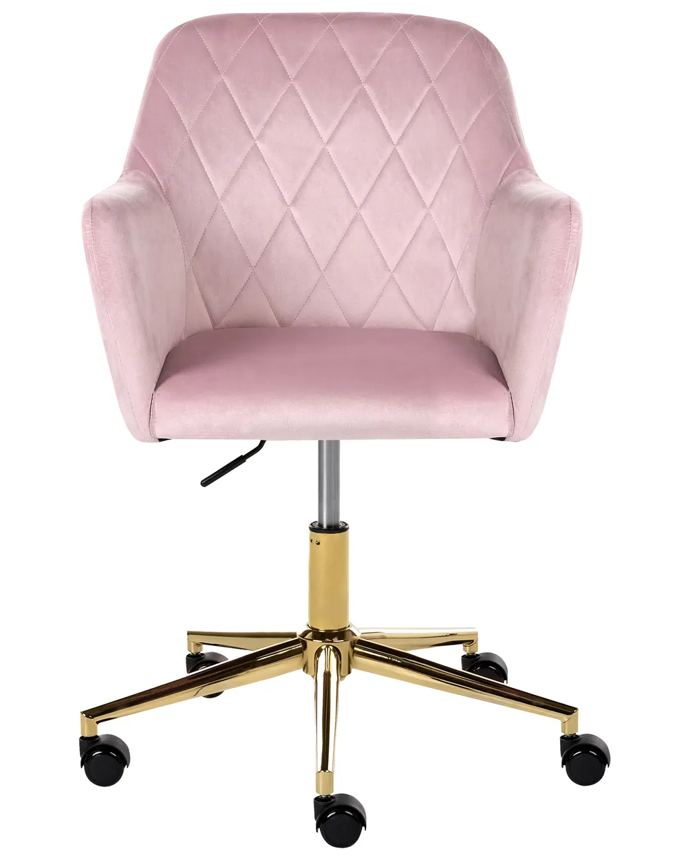Sedia da scrivania LELORIA Velluto Rosa pastello_1062832