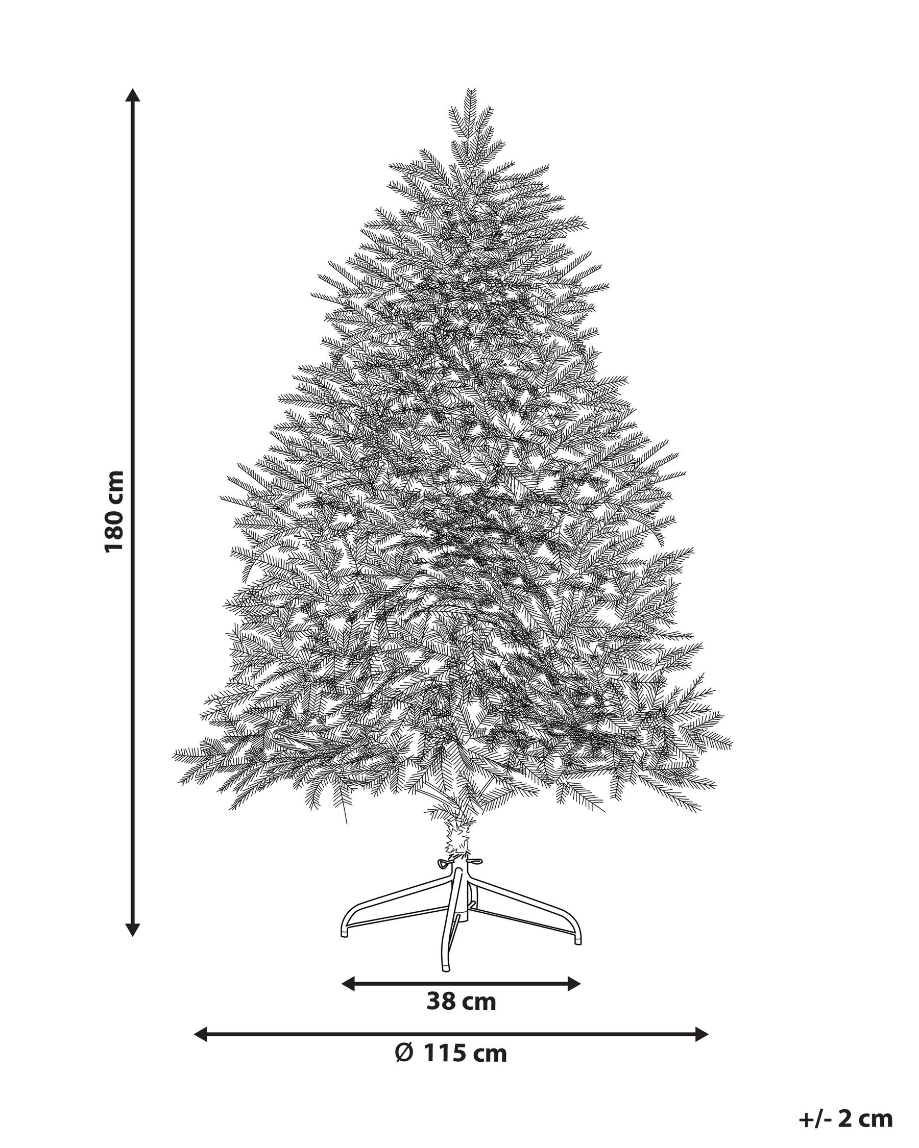 Snowy Christmas Tree 180 cm White BRISCO_832225 Snowy Christmas Tree 180 cm White BRISCO_832225
