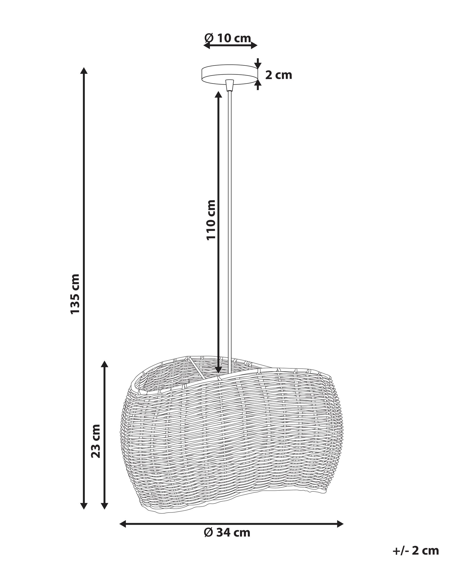 Pendant Lamp COAMO Rattan Natural_995914