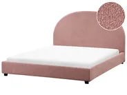Waterbed Boucle VAUCLUSE 140 x 200 cm (EU Double) Pastel Pink_977271