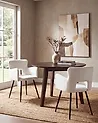 Set of 2 Dining Chairs SANILAC Velvet White