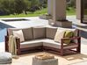 2 Seater Acacia Wood Garden Corner Sofa Mahogany Brown TIMOR II_856650