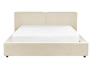 Waterbed Corduroy LINARDS 160 x 200 cm (EU King Size) Beige_980425