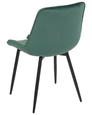 Set of 2 Dining Chairs DUBROVNIK Velvet Emerald Green_928968