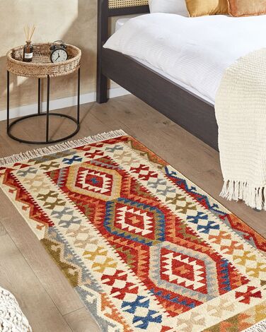 Wool Kilim Area Rug 80 x 150 cm Multicolour OSHAKAN