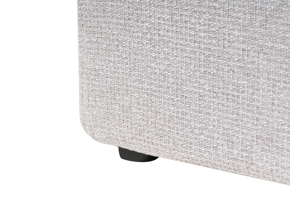 Ottoman Bed without Headboard DINAN Fabric Light Grey 90 x 200 cm (EU Single)_1073727