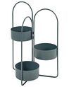 Metal Plant Pot Stand Dark Blue COLUTENA_933706