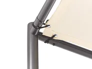 Gazebo VIMINO 282 cm 294 cm Metal Beige_866408
