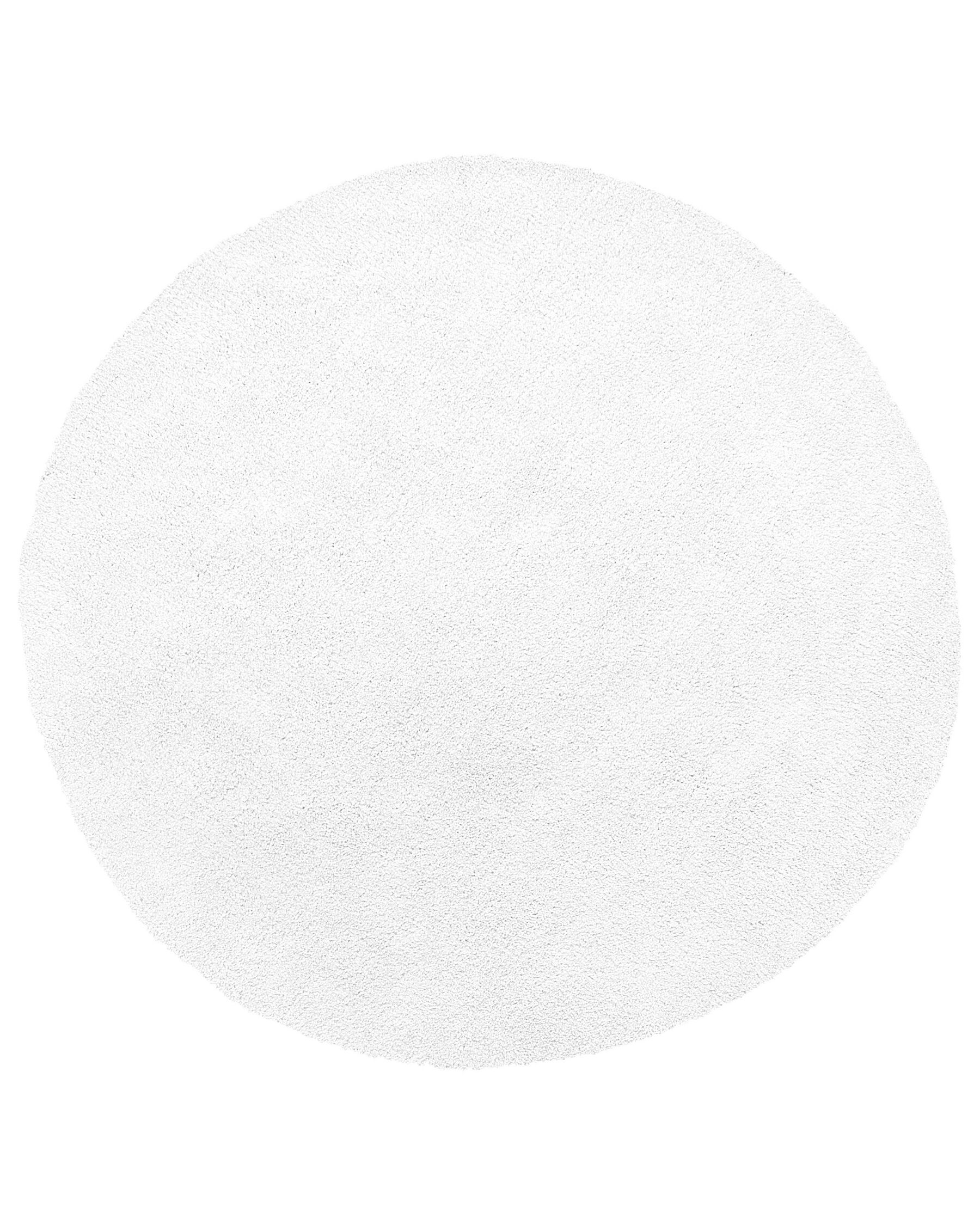 Vloerkleed polyester wit ⌀ 140 cm DEMRE_738119