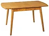 Mesa de comedor extensible TOMS Marrón claro 100/130 cm 80 cm