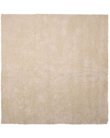 Tappeto shaggy beige chiaro 200 x 200 cm DEMRE