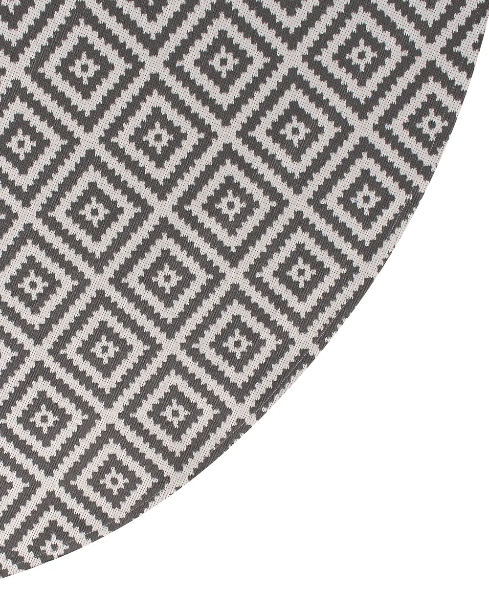 Tappeto per esterni THRISSUR Grigio ø 160 cm_992375