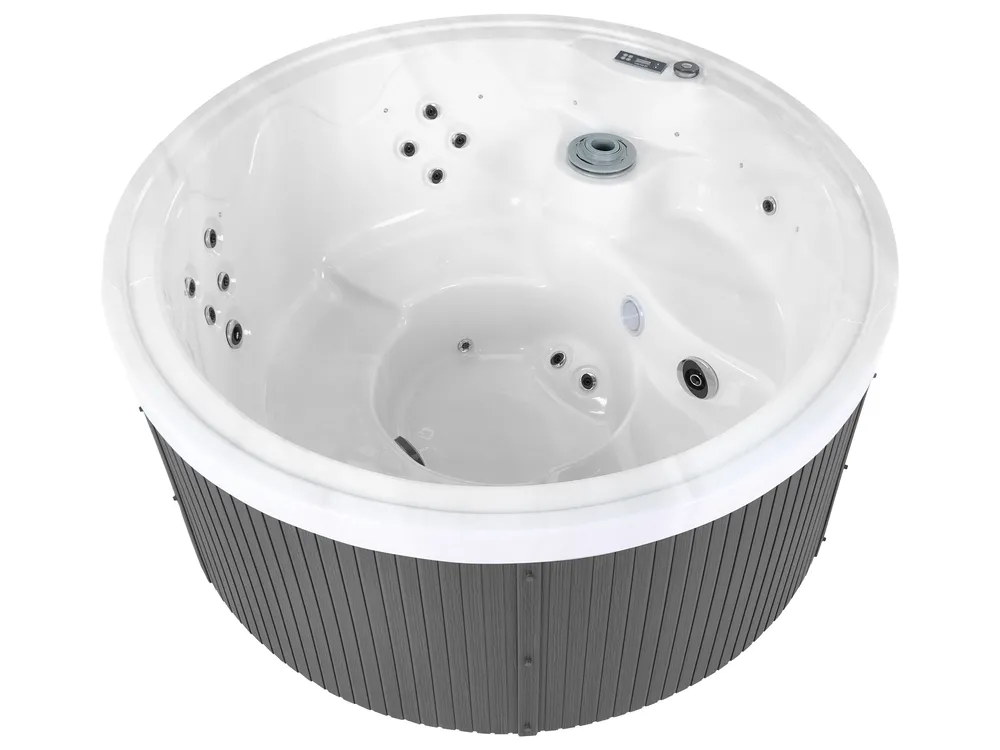 Vasca idromassaggio da esterno con LED MARFIL Grigio scuro_1069409