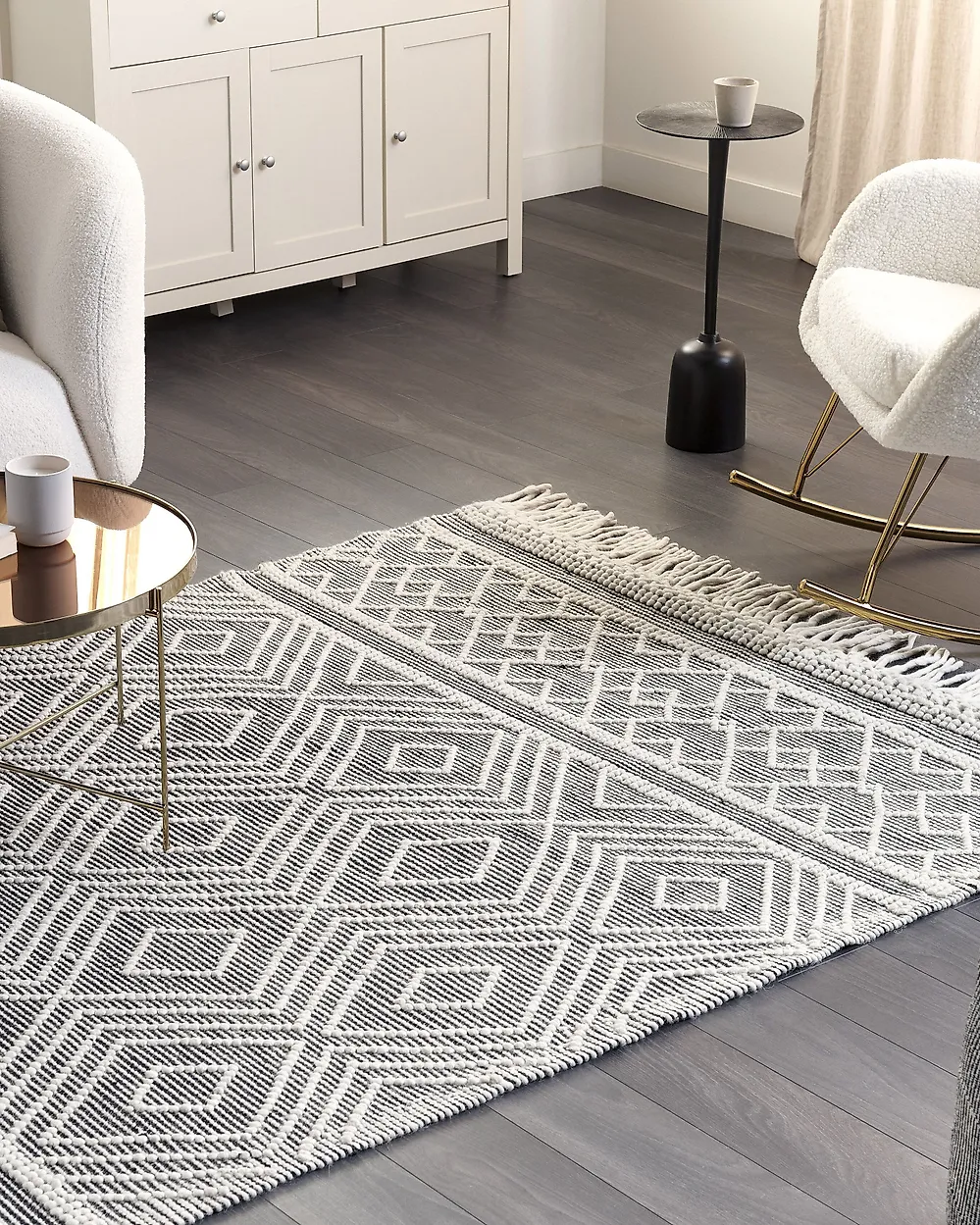 Tapis SAVUCA Noir 160 x 230 cm Laine_1182460
