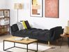 Velvet Sofa Bed Black ASBY_788049