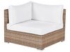 Right Hand 4 Seater PE Rattan Garden Modular Corner Sofa Set Natural SANO II_933621