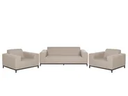 Garden Lounge Set with Table 5 Seater ROVIGO Beige_795046