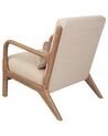 Fauteuil en tissu beige SKOVDE_927139