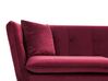 Sofa 3-osobowa welurowa czerwona FREDERICA_766616
