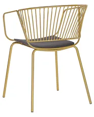 Set of 2 Dining Chairs RIGBY Metal Gold_775524