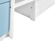 Mid Sleeper Bed Wood SUSVILLE 90 x 200 cm (EU Single) Blue_1038892