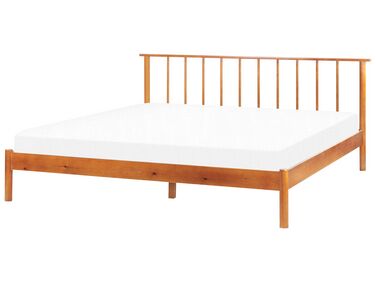 Drevená posteľ 180 x 200 cm svetlé drevo BARRET II