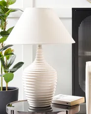 Table Lamp CELESTE Ceramic Beige_849210