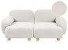 Sofa modułowa dla 2 osób AMLI Boucle Złamana biel