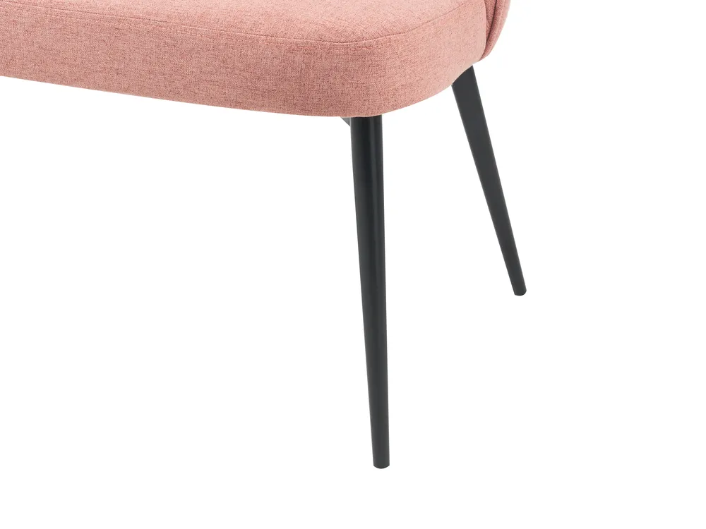 Dining Bench 2 Seater OSBY Fabric Pink_929163