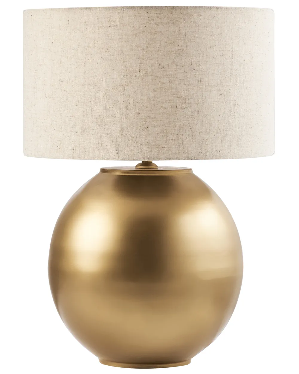 Lampada Da Tavolo Oro E Bianco 49x25 Cm - Design Moderno Con Base In Metallo E Paralume In Tessuto, Attacco E27, 150 Cm Di Cavo, Perfetta Per Comodino E Soggiorno
