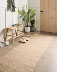 Tappeto NANDED Beige chiaro 80 x 300 cm Iuta_1039998