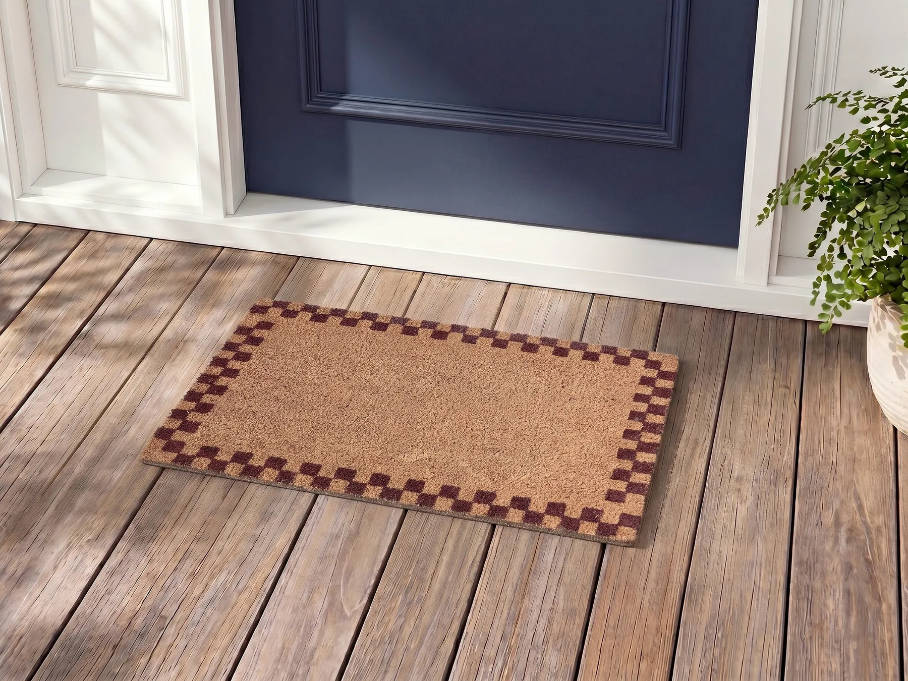 Doormat SAGADA Beige/ Brown 40 x 60 cm Coir_1079122