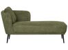 Chaise longue de tela verde oscuro izquierdo ARTHEZE _930065