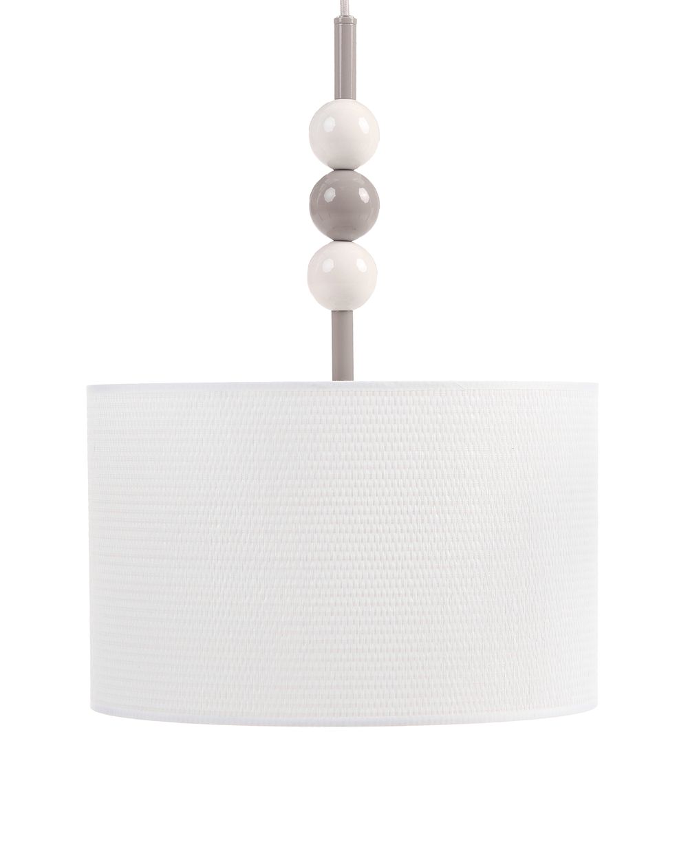 Lampadario LOKY Metallo Bianco/Beige