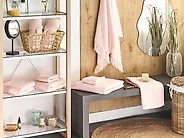 Set di 9 asciugamani ATIU Tessuto a spugna Rosa pastello_1180068
