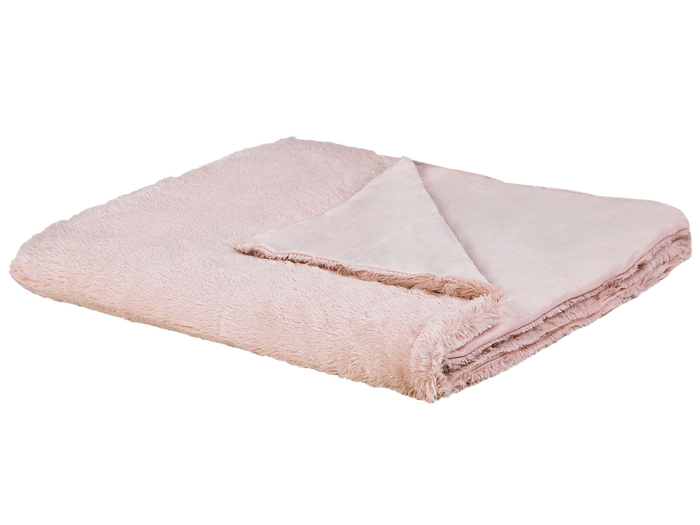 Blanket GELIK 180 x 200 cm Pink Beliani