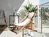 Folding Deck Chair AVELLINO Acacia Wood Dark Brown