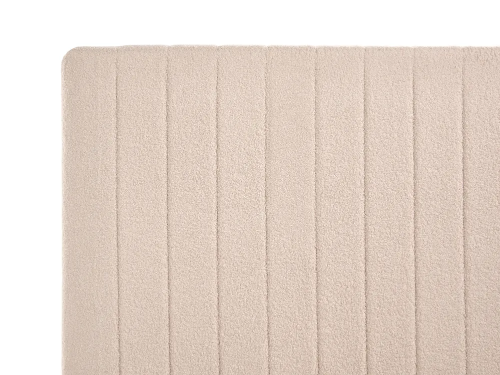 Ottoman Bed VION Boucle Beige 120 x 200 cm (EU Small Double)_1062908