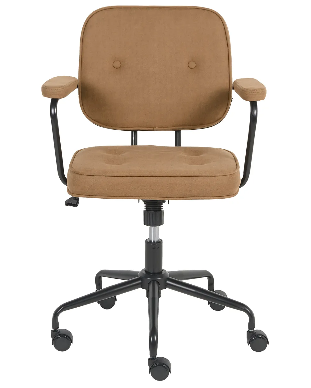 Sedia da scrivania PAWNEE Tessuto Marrone chiaro_1080410