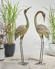 Garden Statue BOFFA Crane Brown_999907
