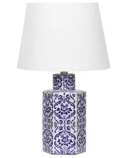 Table Lamp MARCELIN Porcelain White/ Blue_882985