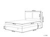 Dřevěná postel 160 x 200 cm tmavě hnědá ISTRES_809252