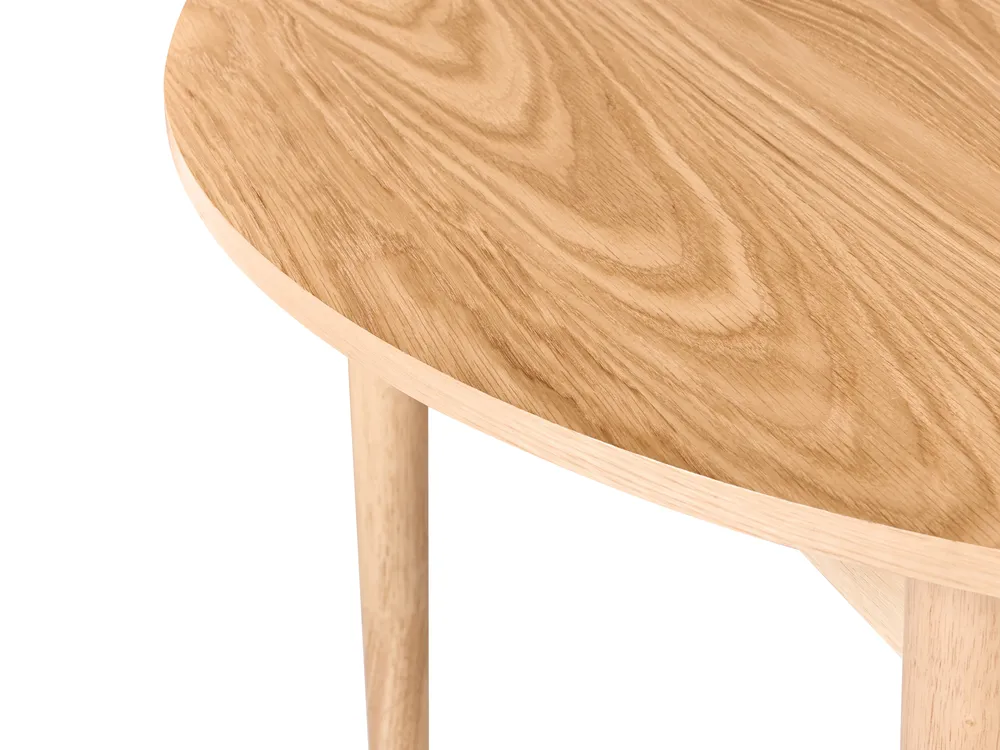 Extending Dining Table ECHO Light Oak 107/137 cm 107 cm_1084735