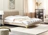 Sametová postel 160 x 200 cm béžová LIMOUX_867193
