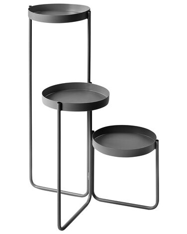 Metal Plant Pot Stand Black FRAGARIA