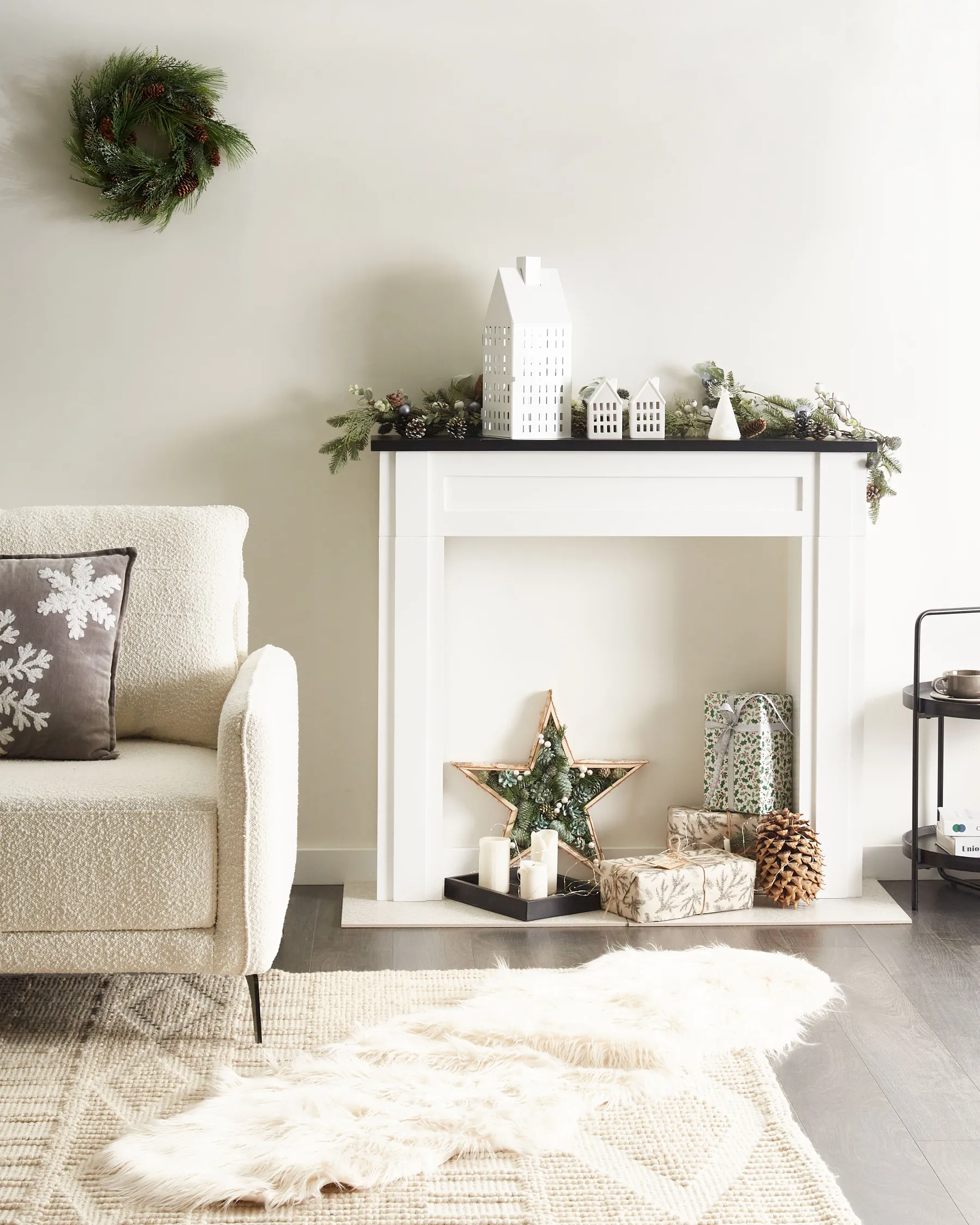 Fireplace Mantel BAUDIN White_950372
