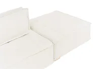 Modular U-Shape Sofa 8 Seater TIBRO Fabric Off-White_1058261