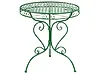 Table bistrot ALBINIA 70 cm 70 cm Métal Vert